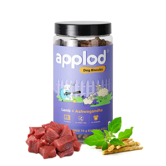 Applod Lamb Dog Biscuit With Ashwagandha