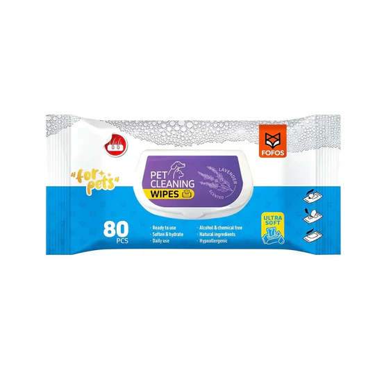 Fofos Pet Cleaning Wipes Lavender Scented