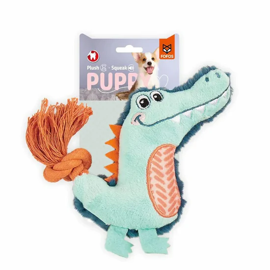 Fofos Alligator Plush Puppy Teething Toy