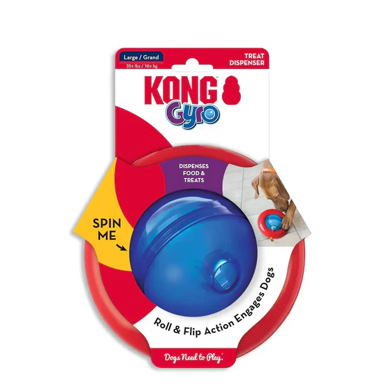 Kong Gyro Treat Dispensing Interactive Dog Toy - Large